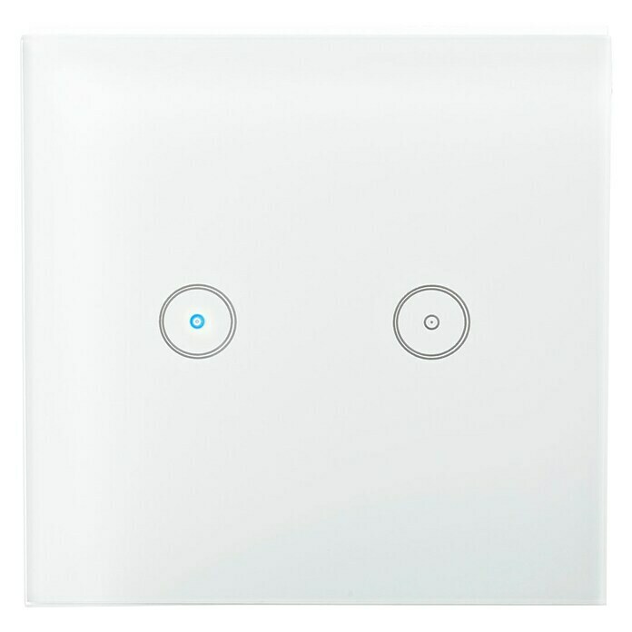 Nedis Smartlife Funk-Lichtschalter (2-fach, Weiß, Max. Anschlussleistung: 300 W)