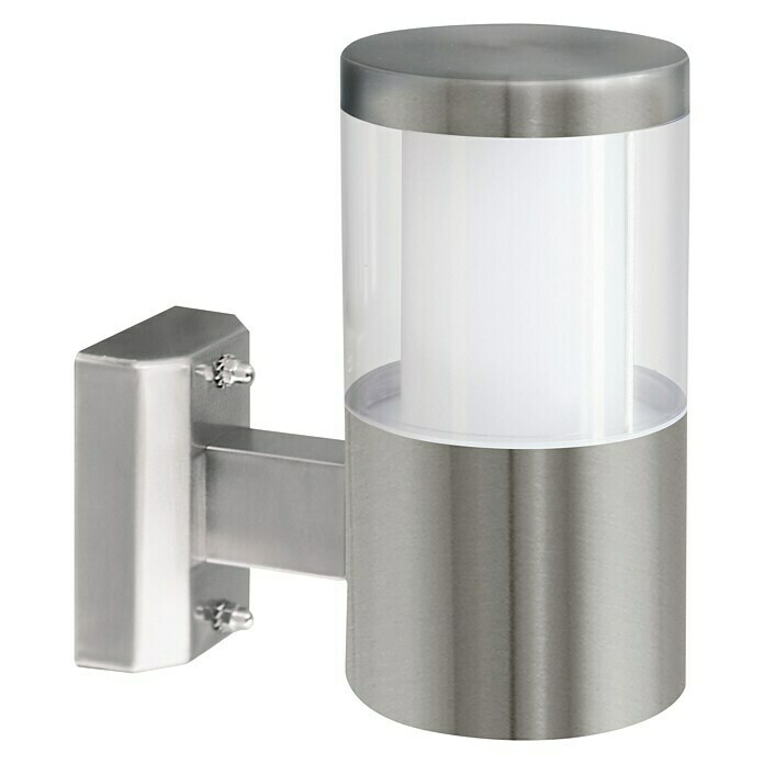 Eglo Basalgo 1 Led-wandlamp voor buiten (1 lampen, 3,8 W, Warm wit, IP44, Zilver)