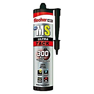 Fischer Adhesivo y sellador MS Ultra Tack (Blanco, 290 ml)