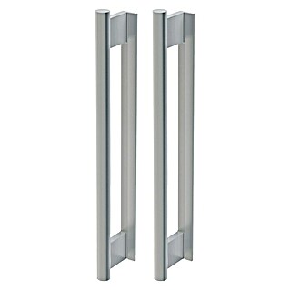 Diamond Doors Griffstangenpaar 49016 (Edelstahloptik, Geeignet für: Ganzglas-Schiebetüren, 35 x 2,5 cm)