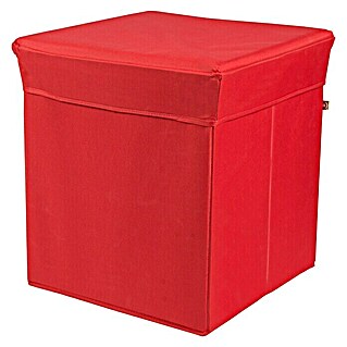 Phönix Sitz- & Aufbewahrungsbox Stor it (L x B x H: 41 x 41 x 44 cm, Polyester, Rot)