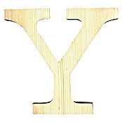 Artemio Letra de madera (Motivo: Y, L x An x Al: 19 x 1 x 19 cm, Madera)