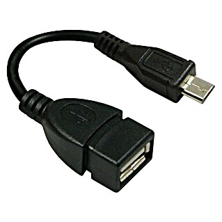 Metronic Cable adaptador USB (Clavija USB A, clavija USB Micro B, 13 cm)