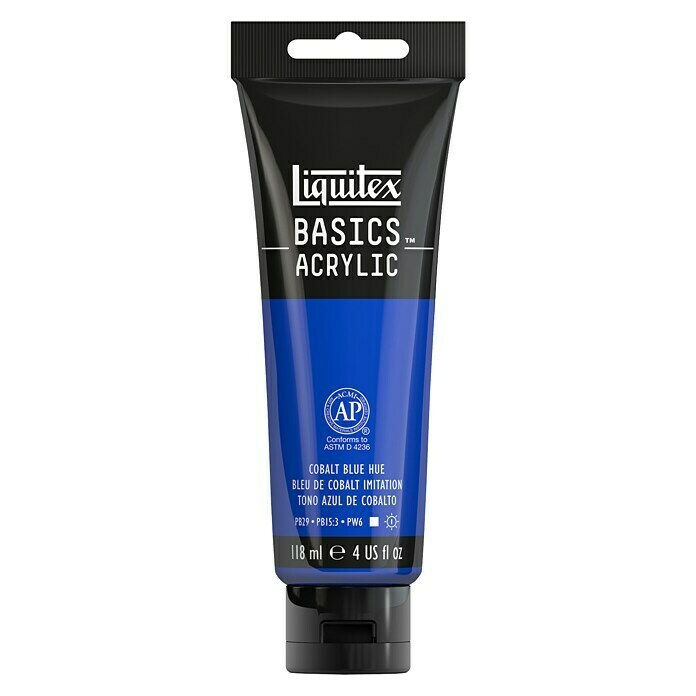 Liquitex Basics Acrylfarbe (Kobaltblau, 118 ml, Tube)