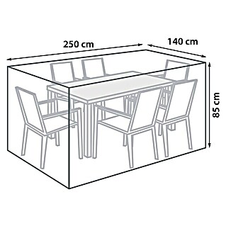 Sunfun Sitzgruppen-Schutzhülle (Mittel, L x B: 250 x 140 cm, Polyester)