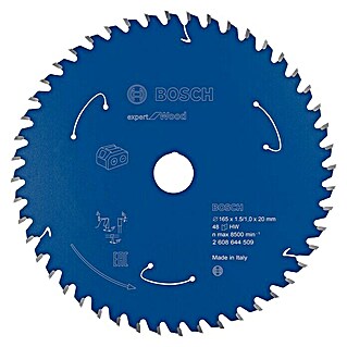 Bosch Professional Expert Kreissägeblatt Expert for Wood (Durchmesser: 165 mm, Bohrung: 20 mm, 48 Zähne)