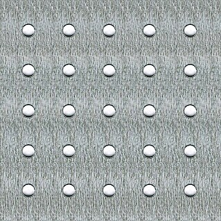 Kantoflex Chapa perforada de círculos (1.000 x 300 mm, Espesor: 1,5 mm, Acero, Zincado)