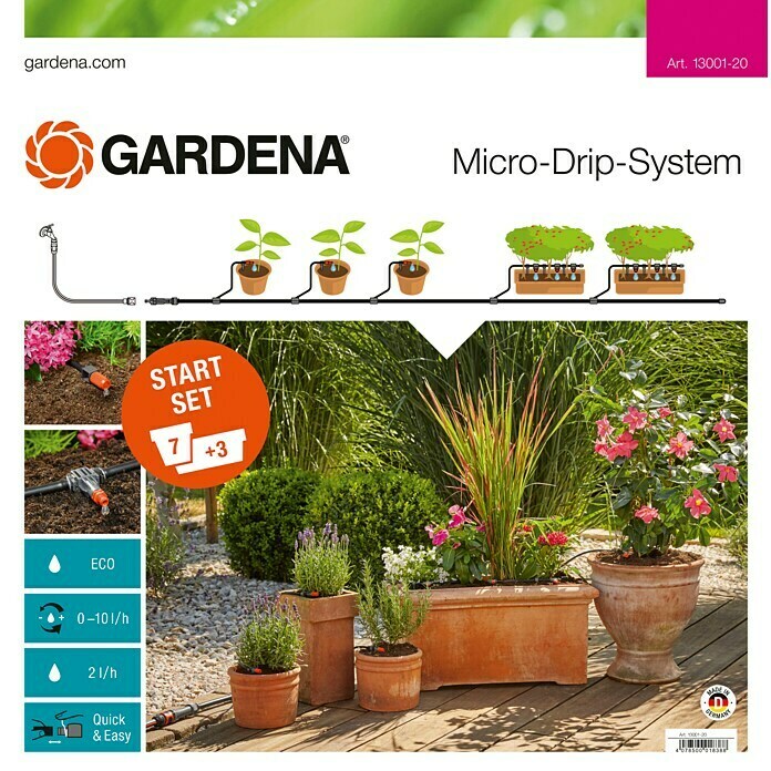 Gardena Micro-Drip Startset (Geschikt voor: Max. 7 bloempotten en 3 plantenbakken)