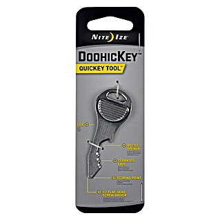 Nite Ize Schlüsselwerkzeug doohickey Quickey (6,4 x 2,5 mm, Edelstahl, Silber)