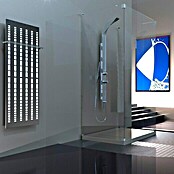 Designheizkörper Broken Mirror 2 (47 x 120 cm, Mit 1 Handtuchhalter (15 mm), 799 W bei 75/65/20 °C, Edelstahl)