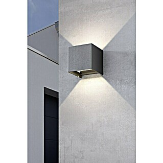 Starlux LED-Außenwandleuchte Umea (8 W, 10 x 10 x 10 cm, Anthrazit, IP54)