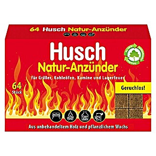 Husch Anzünder Natur (64 Stk.)