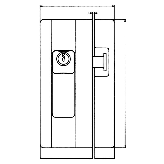 Burg-Wächter Tür- & Fensterriegel Blocksafe B1 (B x H: 68 x 117 mm, Universell einsetzbar)