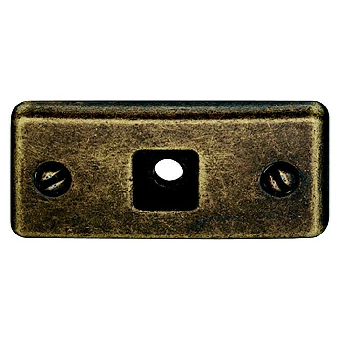 Čelna ploča za namještaj (M4, D x Š x V: 45 x 21 x 3,5 mm, Cinkov tlačni lijev, Smeđa)