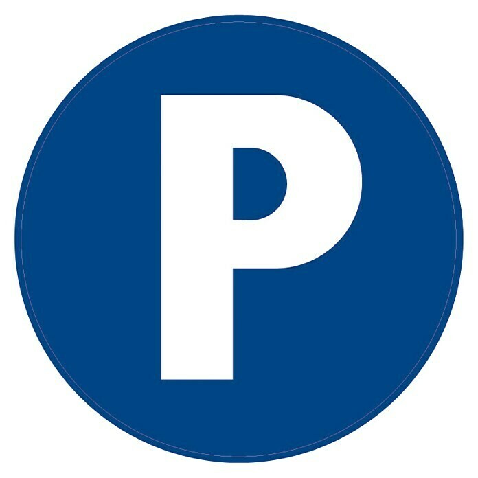 Pickup Señal de obligación (Motivo: Parking privado, Diámetro: 30 cm) | BAUHAUS