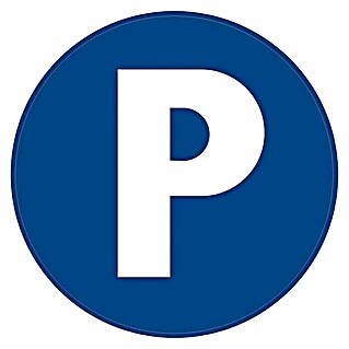 Pickup Señal de obligación (Motivo: Parking privado, Diámetro: 30 cm)