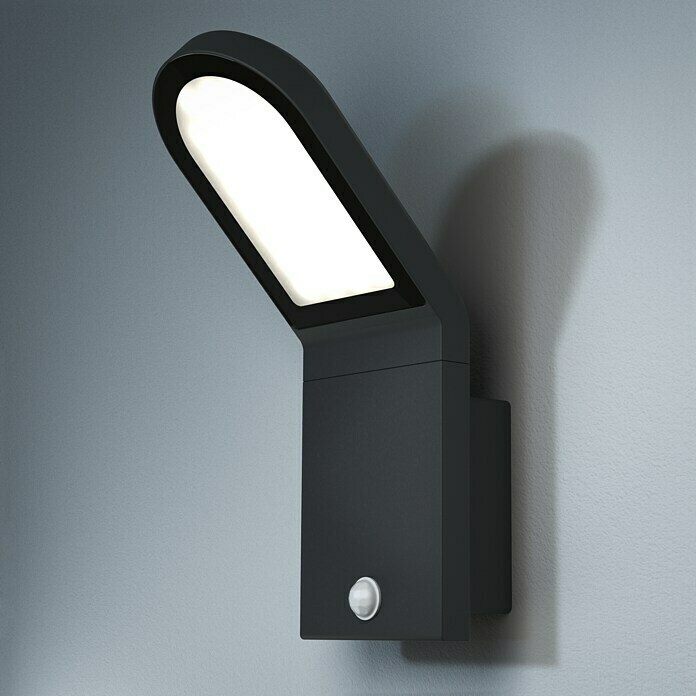 Osram Endura Style Sensor-LED-Außenwandleuchte Wall (1-flammig, 12 W, Warmweiß, IP44, Bewegungsmelder)