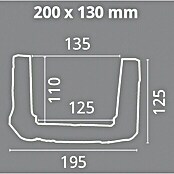 Dekobalken (Hellbraun, 200 x 19,5 x 12,5 cm, Polyurethan)