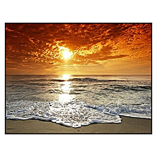 Cuadro de vidrio Sunset (Puesta de sol, An x Al: 40 x 30 cm)