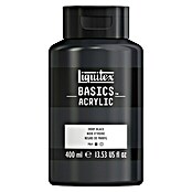 Liquitex Basics Acrylfarbe (Elfenbeinschwarz, 400 ml, Flasche)