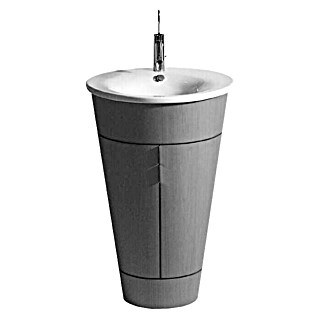 Duravit Starck 1 Waschschale (Durchmesser: 58 cm, Mit schmutzabweisender Glasur, Hahnloch: Mitte, Mit Überlauf, Weiß)