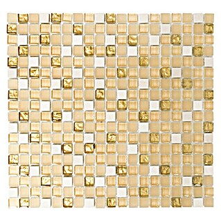 Mosaikfliese Quadrat Crystal Mix XCM M910 (30,5 x 32,2 cm, Weiß, Glänzend)