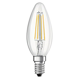 Osram Star LED-Leuchtmittel Classic B 40 (4 W, E14, Warmweiß, Klar, 3 Stk.)