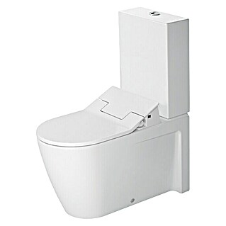 Duravit Starck 2 Stand-WC für Kombination (Mit Spülrand, Ohne Spezialglasur, Spülform: Tief, WC Abgang: Waagerecht, Weiß)