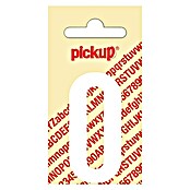 Pickup Sticker (Motief: O, Wit, Hoogte: 60 mm)