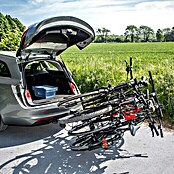 Eufab Fahrradträger Amber IV (Geeignet für: 4 Fahrräder, Traglast: Max. 60 kg, Passend für: Fahrzeuge mit Anhängerkupplung)