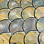 Mosaikfliese Fächer XK FS 46 (28,3 x 29,2 cm, Kupfer, Matt)