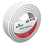 Bricable Cable eléctrico H05VV-F3G2,5 (H05VV-F3G2,5, 25 m, Blanco)