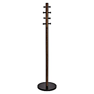 Umbra Garderobenständer Pillar (Ø x H: 40 x 168 cm, Anzahl Haken: 8 Stk., Walnuss)