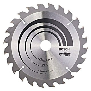 Bosch Cirkelzaagblad Optiline Wood (235 mm, Boorgat: 30 mm, 24 tanden)