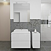 Camargue Espacio Waschtischunterschrank (80 x 46 x 60 cm, 2 Schubkästen, Gama weiß glänzend)