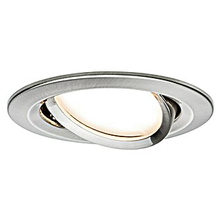Paulmann Nova LED-Einbauleuchte (6,5 W, Eisen gebürstet, Warmweiß)