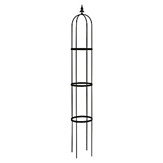Rankhilfe Obelisk Oscar (Schwarz, Höhe: 190 cm)