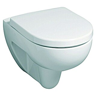 Geberit Renova Nr. 1 Wand-WC (Mit Spülrand, Mit schmutzabweisender Glasur, Spülform: Tief, WC Abgang: Waagerecht, Weiß)