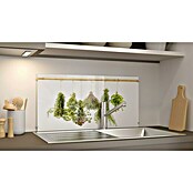 CUCINE Küchenrückwand (Dried Herbs, 80 x 40 cm, Stärke: 6 mm, Einscheibensicherheitsglas (ESG))