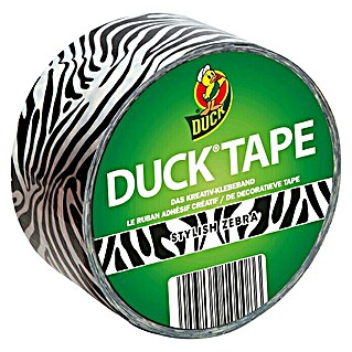 Duck Tape Kreativklebeband (Stylish Zebra, 9,1 m x 48 mm)