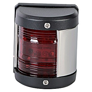 Talamex LED-Backbordlaterne (55,5 x 64,4 x 75 mm, 12 V, 0,54 W, Schwarz, Lichtfarbe: Rot)