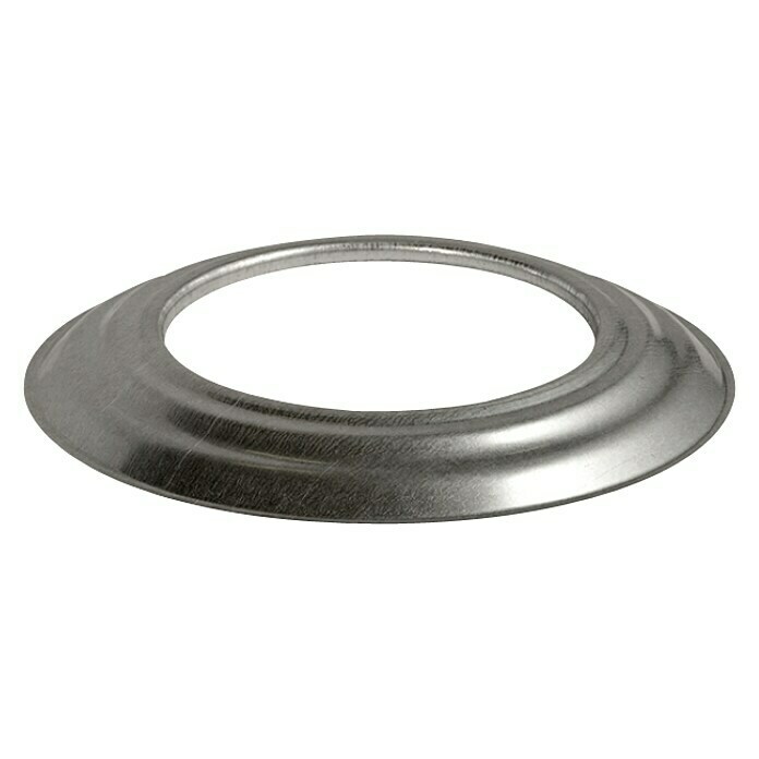 Ofenrohrrosette (Durchmesser: 110 mm, Feueraluminiert, Silber)