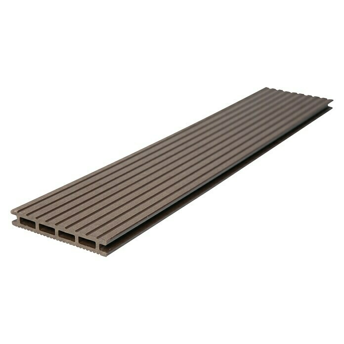 Tablón para terraza WPC (L x An x Es: 220 x 14,5 x 2,2 cm, Chocolate)