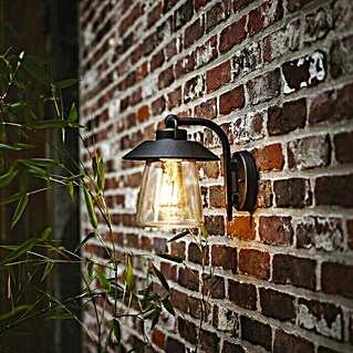 Lutec Vanjska zidna svjetiljka (8 W, 22,5 x 17,6 x 20 cm, Crne boje, IP44)