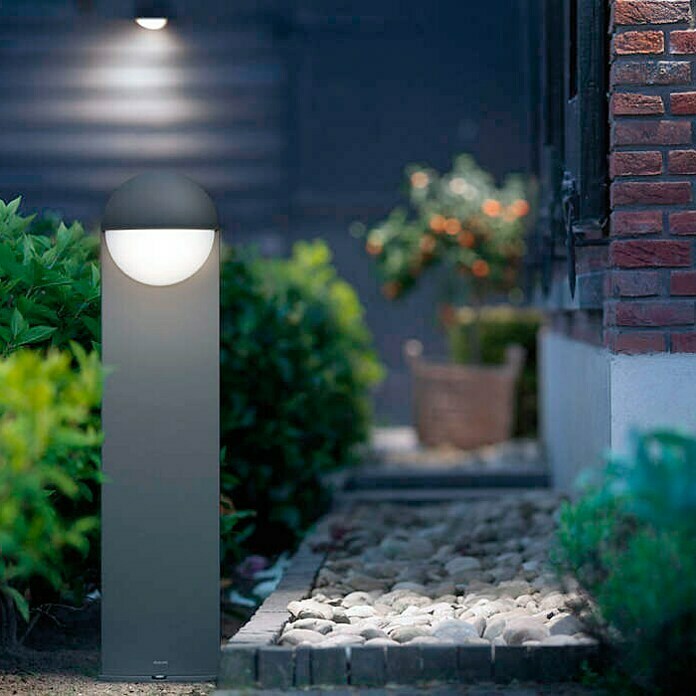 Philips Baliza exterior LED Capricorn  (6 W, Color: Gris oscuro, Altura: 79,1 cm, Tipo de protección: IP44)
