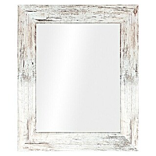 Spiegel (60 x 86 cm, Holz/Weiß)