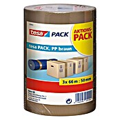 Tesa Pack Paketklebeband (Braun, 66 m x 50 mm)