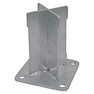 Nortene Base para poste Basfix Floor (Efecto aluminio)