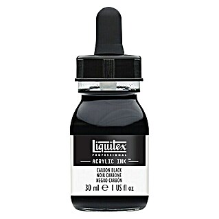Liquitex Professional Zeichentinte (Karbonschwarz, 30 ml, Flasche mit Tropfpipette)