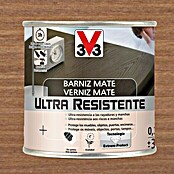 V33 Barniz para madera Mate Ultra Resistente (Nogal, Mate, 250 ml)